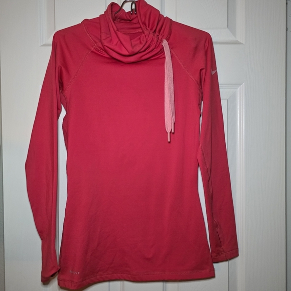 Nike Pro Dry Fit Long Sleeve Drawstring Turtleneck Sz Small - Picture 1 of 12